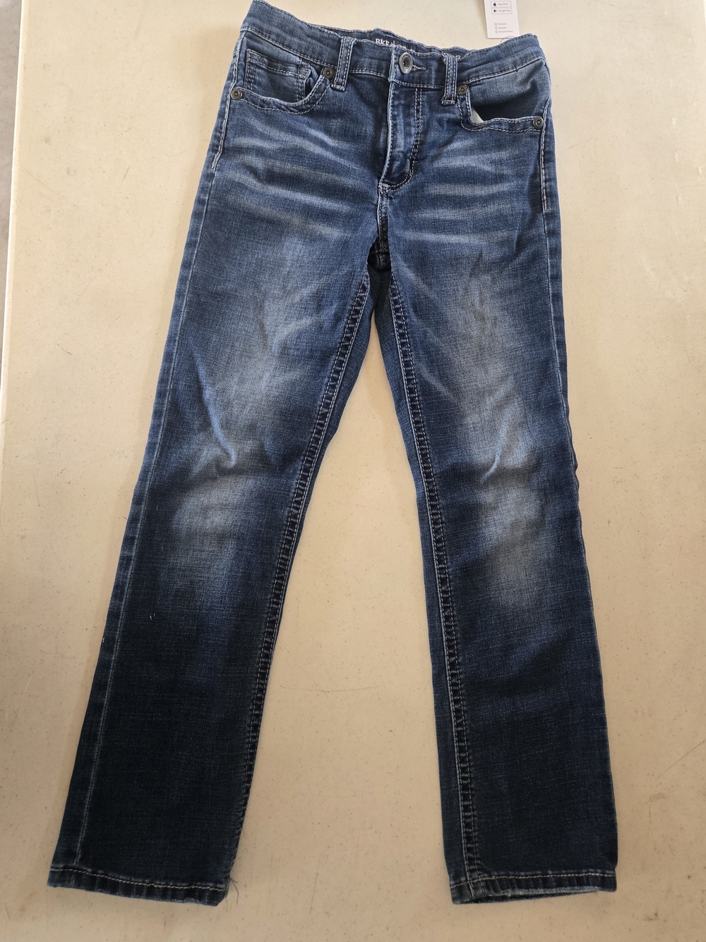BKE Boy's Classic Faded Blue Straight-Leg Jeans